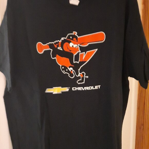 Gildan Tops - Ladies Black Baltimore Orioles Shirt (X-Large)
